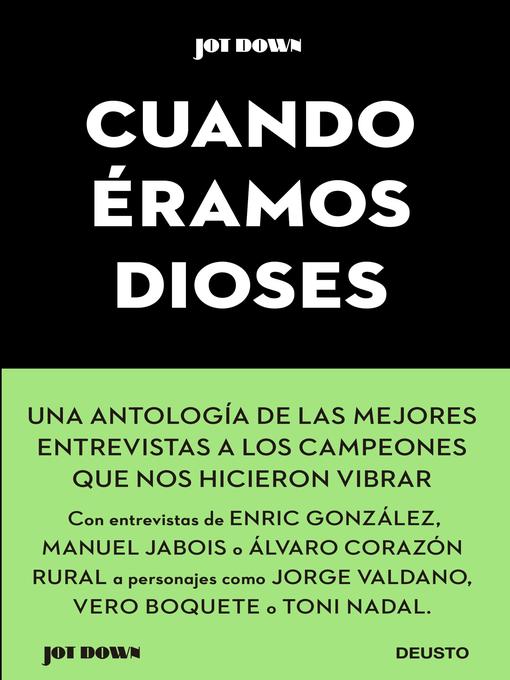 Title details for Cuando éramos dioses by AA. VV. - Available
